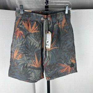 NEW Prana size small men’s swimming shorts Leaf pattern